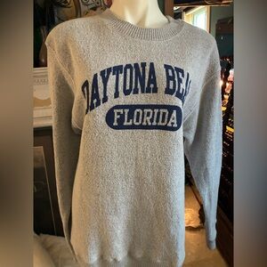 Daytona Beach combed cotton sweater-L mint!